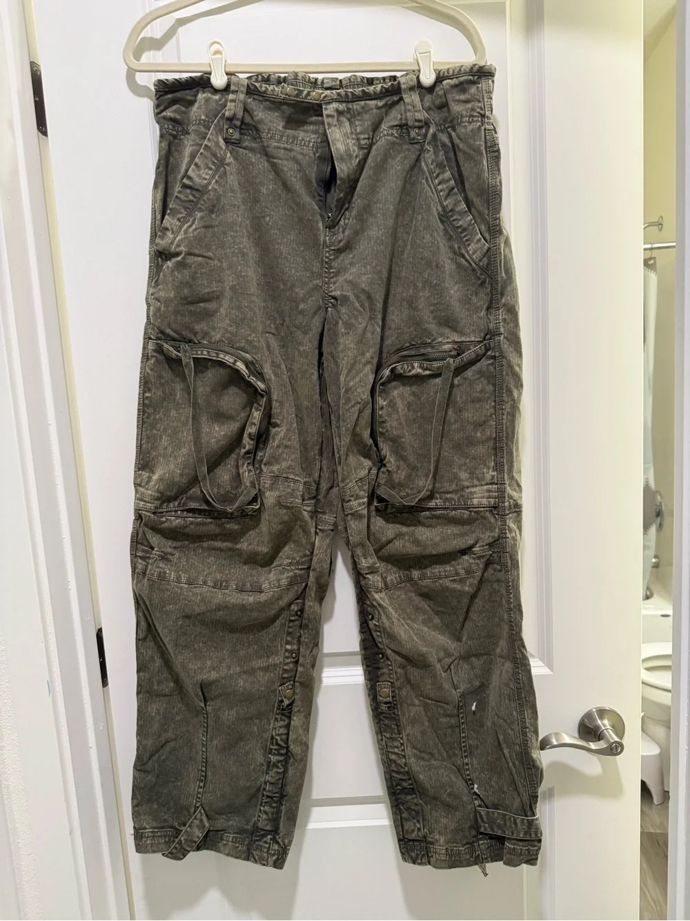 Free People Can’t Compare Slouch Trousers Dusty Olive